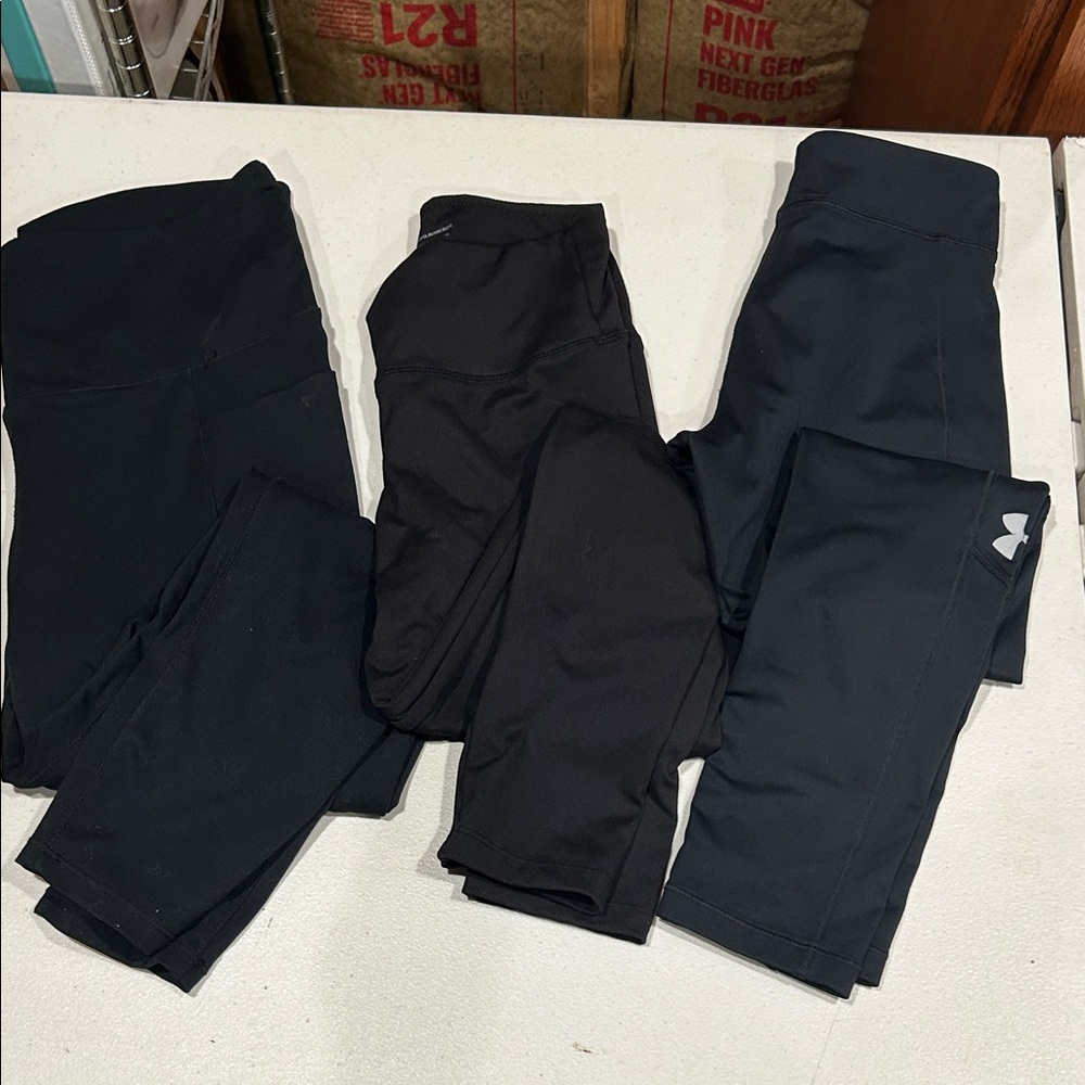 Under Armour Kids Black Athletic Leggings Pack